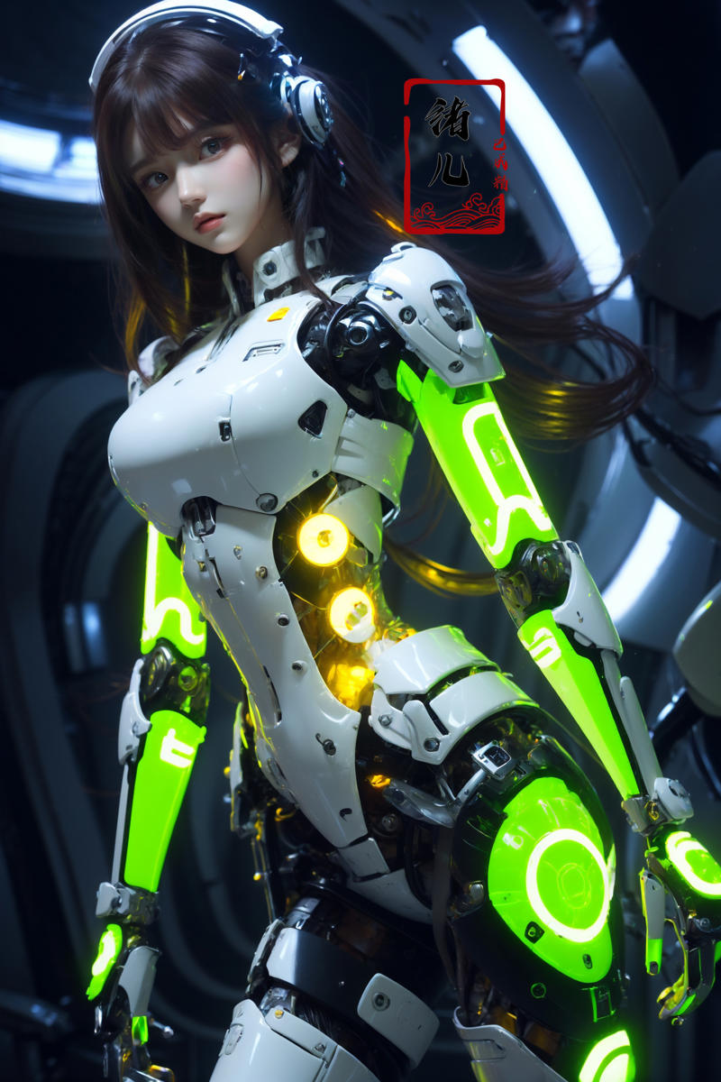 606247209521969795-334205443-(masterpiece,top quality,best quality,official art,beautiful and aesthetic_1.2),_robotic gid，neon lights，science fiction，__lora_.jpg